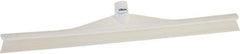 Vikan - 23.62" Rubber Blade Floor Squeegee - Single Edge, White, Plastic Holder - Exact Tool & Supply