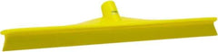 Vikan - 19.67" Rubber Blade Floor Squeegee - Single Edge, Yellow, Plastic Holder - Exact Tool & Supply