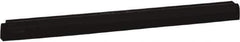 Vikan - 24" Foam Rubber Blade Squeegee Refill - Double Edge, Black, Plastic Holder - Exact Tool & Supply