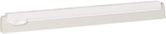 Vikan - 16" Foam Rubber Blade Squeegee Refill - Double Edge, White, Plastic Holder - Exact Tool & Supply