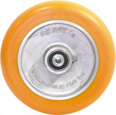 Caster Connection - 10 Inch Diameter x 2 Inch Wide, Polyurethane on Aluminum Caster Wheel - 1,500 Lb. Capacity, 2.2 Inch Hub Length, 1/2 Inch Axle Diameter, Sealed Precision Ball Bearing - Exact Tool & Supply