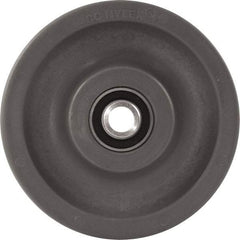 Caster Connection - 6 Inch Diameter x 2 Inch Wide, High Grade Nylon Caster Wheel - 1,500 Lb. Capacity, 2.2 Inch Hub Length, 1/2 Inch Axle Diameter, Sealed Precision Ball Bearing - Exact Tool & Supply