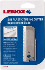 Lenox - Cutter Replacement Blade - Use with Lenox: 1212S1, Cuts PVC, CPVC, Pex, Polyethylene and Rubber Hose - Exact Tool & Supply