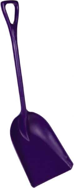 Remco - 17-1/8" High Square Plastic Shovel - 27" Long D-Grip Handle - Exact Tool & Supply