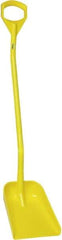 Vikan - 13-1/4" High Square Plastic Shovel - 39-7/8" Long D-Grip Handle - Exact Tool & Supply