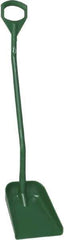 Vikan - 13-1/4" High Square Plastic Shovel - 39-7/8" Long D-Grip Handle - Exact Tool & Supply