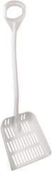 Vikan - 14-3/4" High Square Plastic Shovel - 32-5/8" Long D-Grip Handle - Exact Tool & Supply
