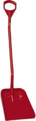 Vikan - 14-3/4" High Square Plastic Shovel - 39" Long D-Grip Handle - Exact Tool & Supply