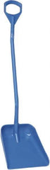 Vikan - 14-3/4" High Square Plastic Shovel - 39" Long D-Grip Handle - Exact Tool & Supply