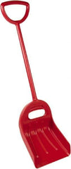 Remco - 18-1/2" High Square Plastic Shovel - 29-1/4" Long D-Grip Handle - Exact Tool & Supply