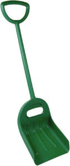 Remco - 18-1/2" High Square Plastic Shovel - 29-1/4" Long D-Grip Handle - Exact Tool & Supply
