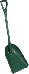 Remco - 17-1/8" High Square Plastic Shovel - 27" Long D-Grip Handle - Exact Tool & Supply