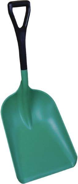 Remco - 18" High Square Plastic Shovel - 18" Long D-Grip Handle - Exact Tool & Supply