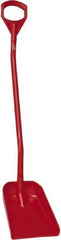 Vikan - 13-1/4" High Square Plastic Shovel - 39-7/8" Long D-Grip Handle - Exact Tool & Supply