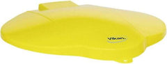 Vikan - 3 Gal Polypropylene Pail Lid - Yellow, For Use with 5691 - Exact Tool & Supply