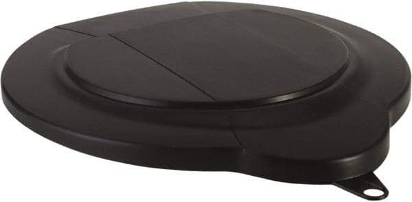 Vikan - 1.5 Gal Polypropylene Pail Lid - Black, For Use with 5696 - Exact Tool & Supply
