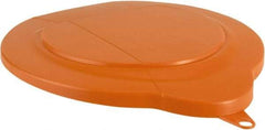 Vikan - 1.5 Gal Polypropylene Pail Lid - Orange, For Use with 5694 - Exact Tool & Supply