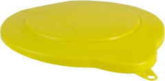 Vikan - 1.5 Gal Polypropylene Pail Lid - Yellow, For Use with 5693 - Exact Tool & Supply