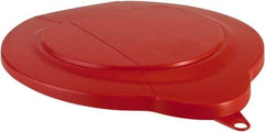 Vikan - 1.5 Gal Polypropylene Pail Lid - Red, For Use with 5691 - Exact Tool & Supply