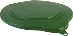 Vikan - 1.5 Gal Polypropylene Pail Lid - Green, For Use with 5689 - Exact Tool & Supply