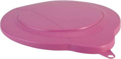Vikan - 1.5 Gal Polypropylene Pail Lid - Pink, For Use with 5688 - Exact Tool & Supply