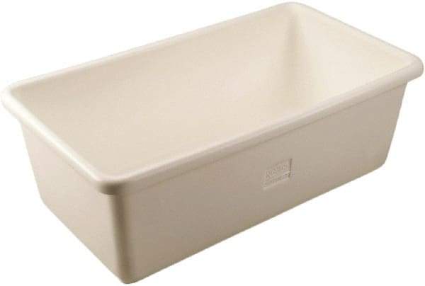 Remco - 70 Gal, 500 Lb Load Capacity White Polyethylene Tote Container - Nesting, 46.8" Long x 26-1/2" Wide x 16.9" High - Exact Tool & Supply