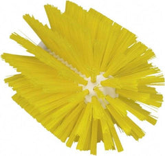 Vikan - 4" Diam Polyester Tube Brush - 6-1/2" OAL, 5-1/4" Head Length, Polypropylene Handle - Exact Tool & Supply