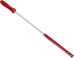Vikan - 0.4" Diam Polyester Valve Brush - 19-5/8" OAL, 5-11/16" Head Length, Polypropylene & Stainless Steel Handle - Exact Tool & Supply