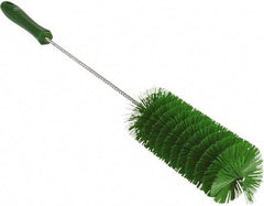 Vikan - 2-3/8" Diam Polyester Valve Brush - 19-5/8" OAL, 5-13/16" Head Length, Polypropylene & Stainless Steel Handle - Exact Tool & Supply