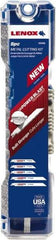 Lenox - 5 Piece, 6" to 8" Long x 0.04" to 0.05" Thick, Bi-Metal Reciprocating Saw Blade Set - Straight Profile, 18 to 18 Teeth per Inch, Toothed Edge - Exact Tool & Supply