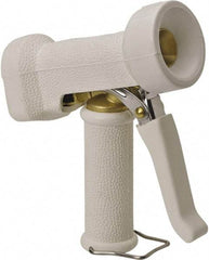 Vikan - Garden Hose Trigger Pistol Nozzle - Brass, Stainless Steel, Rubber - Exact Tool & Supply