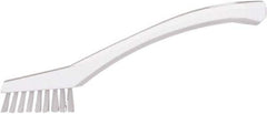 Vikan - 5/8" Bristle Length, Polyester Food Service Brush - 2-5/16" Long x 1/2" Wide Head, 8" OAL, White, Polypropylene Block - Exact Tool & Supply