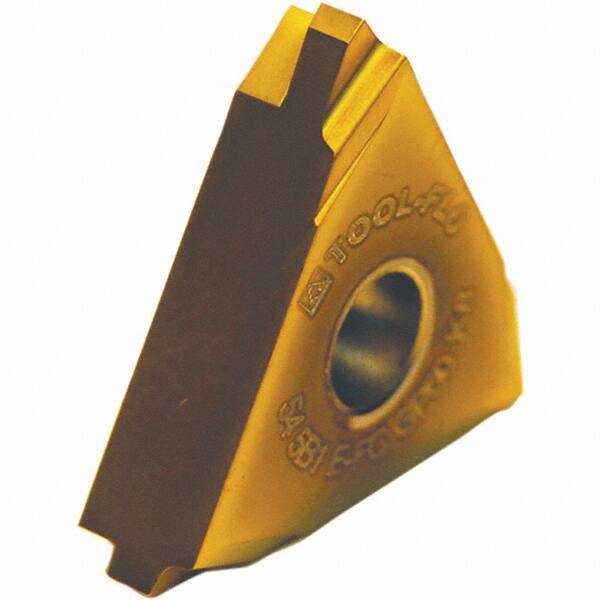 Tool-Flo - TNMA54 API Buttress Grade GP50D External On Edge Threading Insert - TiN Finish, 5" External TPI, 5/8" Inscribed Circle, Neutral Cut - Exact Tool & Supply