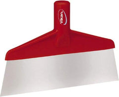 Remco - Stiff Stainless Steel Straight Scraper - 10-1/4" Blade Width - Exact Tool & Supply