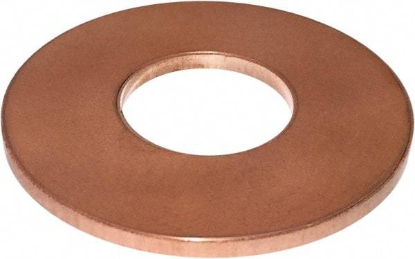Bunting Bearing - 9/16" Inside x 1-1/4" Outside Diam, 1/16" Thick, Metal Dri-Plane Thrust Bearing - 40,000 Max Pressure x Velocity - Exact Tool & Supply