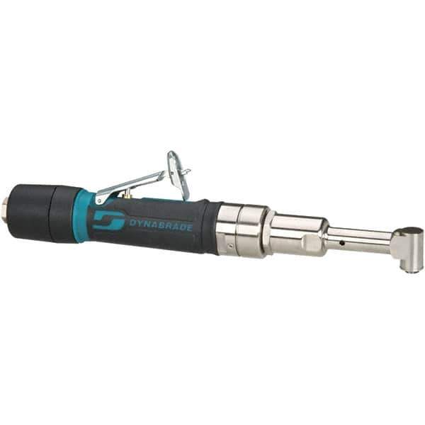 Dynabrade - 1/4" Keyless Chuck - Right Angle Handle, 3,200 RPM, 26 CFM, 0.4 hp, 90 psi - Exact Tool & Supply