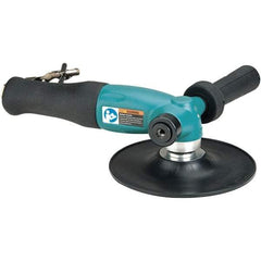 Dynabrade - 7" Max Disc, 6,000 RPM, Pneumatic Handheld Disc Sander - 26 CFM, 1/4" Inlet, 1.3 hp, 90 psi - Exact Tool & Supply
