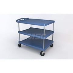 Metro - Carts; Type: Utility ; Load Capacity (Lb.): 500.000 ; Number of Shelves: 3 ; Width (Inch): 27-11/16 ; Length (Inch): 40-1/4 ; Height (Inch): 36-7/8 - Exact Tool & Supply