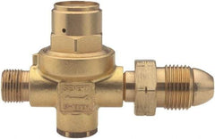 Sievert - 9/16 Male CGA Inlet Connection, Threaded Fitting, 28 Max psi, Propane Welding Regulator - 1/4 Thread, Left Hand Rotation - Exact Tool & Supply