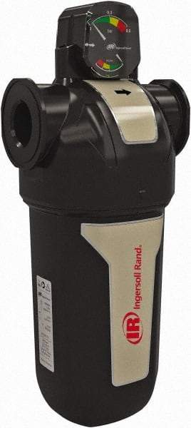Ingersoll-Rand - 3/4" Port, 11" High x 3.86" Wide, General Purpose FRL Filter with Aluminum Bowl & Float Drain - 45 SCFM, 250 Max psi, 176°F Max, Modular Connection, 7.4 oz Bowl Capacity - Exact Tool & Supply