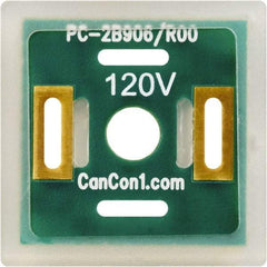 Canfield Connector - Solenoid Valve Interposed Lighted Wafer Indicator Light - Use with DIN Type Coil - Exact Tool & Supply