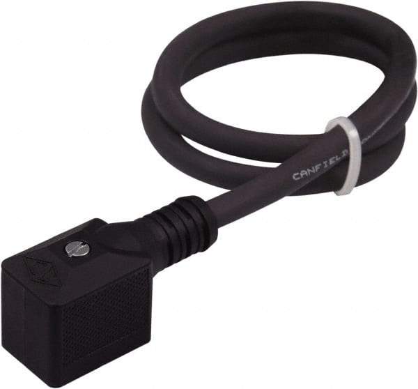 Canfield Connector - Solenoid Valve Connector/Gasket/Cord Assembly - Use with Solenoid Valves - Exact Tool & Supply