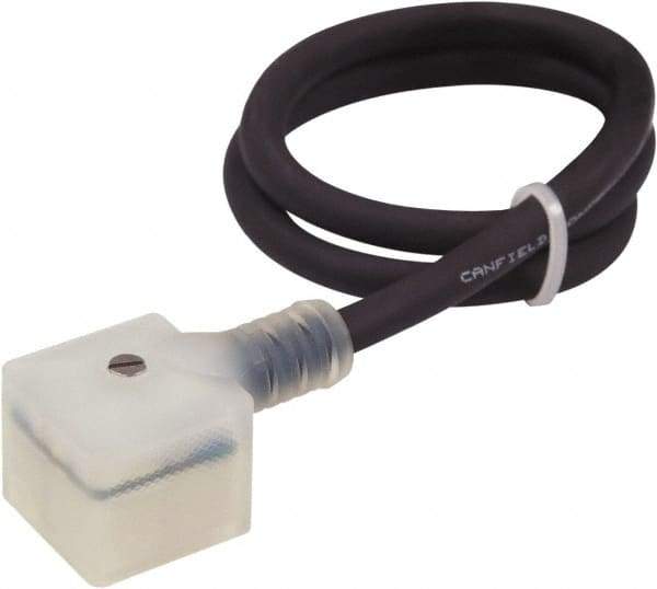 Canfield Connector - Solenoid Valve Connector/Gasket/Cord Assembly - Use with Solenoid Valves - Exact Tool & Supply