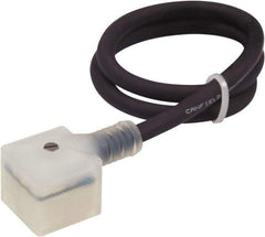 Canfield Connector - Solenoid Valve Connector/Gasket/Cord Assembly - Use with Solenoid Valves - Exact Tool & Supply