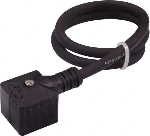 Canfield Connector - Solenoid Valve Connector/Gasket/Cord Assembly - Use with Solenoid Valves - Exact Tool & Supply
