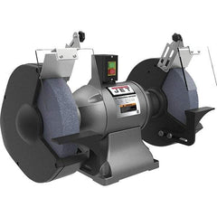 Jet - 12" Wheel Diam x 1" Wheel Width, 2 hp Grinder - 1-1/4" Arbor Hole Diam, 1 Phase, 1,720 Max RPM, 230 Volts - Exact Tool & Supply