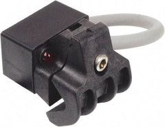 Canfield Connector - Air Cylinder Electronic for Reed Magnet, LED & Sourcing, 3 Wire - For 2 to 6" Air Cylinders, Use with Tie-Rod Cylinders - Exact Tool & Supply
