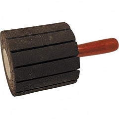 Dynabrade - 1-1/2" Wide x 1-1/2" Diam, Expander Wheel Spiral Band Drum - 1/4" Shank Diam, 10,000 RPM - Exact Tool & Supply