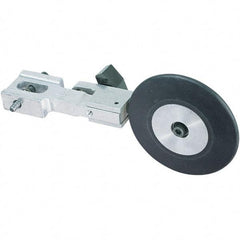 Dynabrade - 1/2" Wide Electric Versatility Belt Grinder Contact Arm - 72" Belt Length x 1" Belt Width, Rubber, 70" Contact Wheel Diam - Exact Tool & Supply