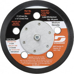 Dynabrade - 5" Diam Disc Backing Vacuum Replacement Pad - Medium Density, 12,000 RPM - Exact Tool & Supply